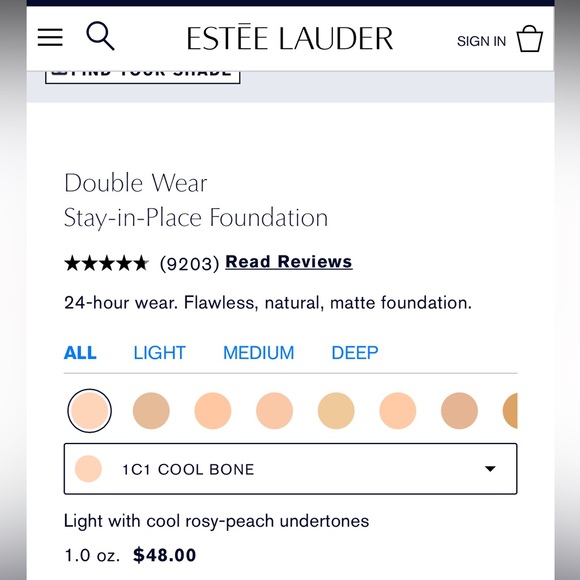ESTEE LAUDER Double Wear Stay In Place Foundation - Picture 3 of 9